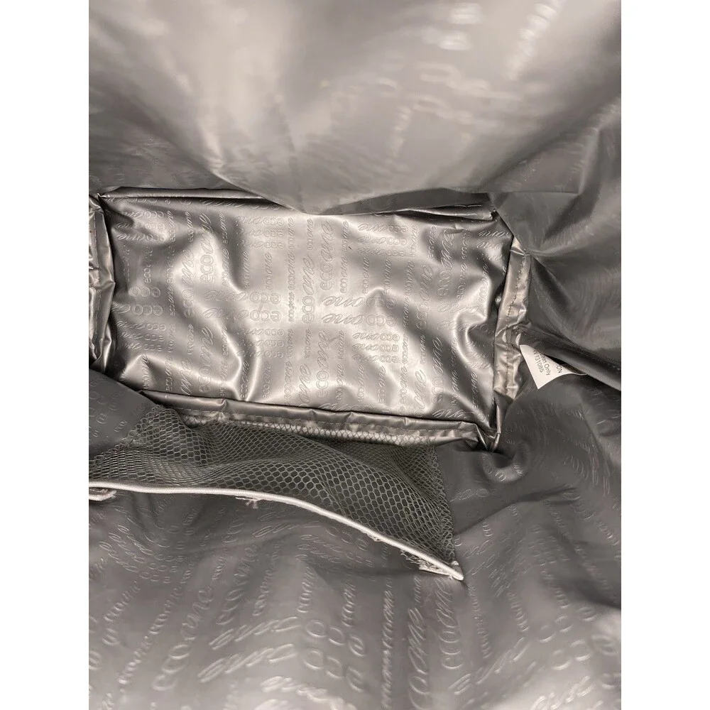Eco One Insulated Lunch Tote Bag Black White Geometric Diamond Thermal Cooler